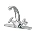 Kitchen Faucet Chrome Cross 2 Handles Single Hole | Renovator