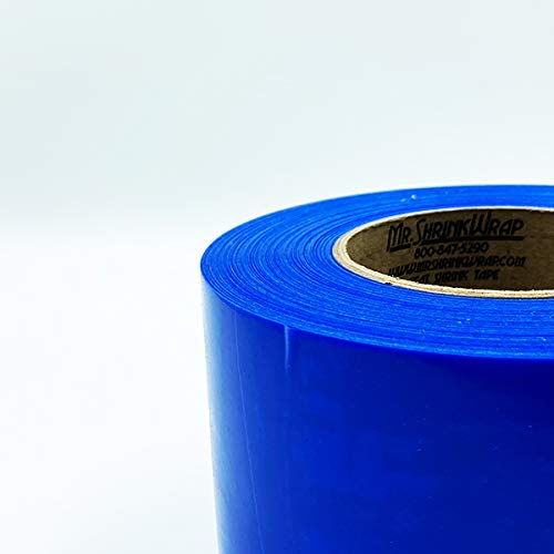 Mr. Shrinkwrap Roll of 4" x 180' Shrink Film Tape - Blue - MSW-704B