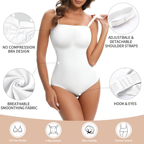 Image of Strapless Shapewear for Women Tummy Control Triangle Bodysuit Body Shaper