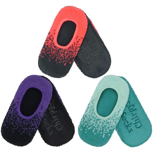 BambooMN Women's Soft Warm Cozy Fuzzy Slipper Socks, Indoor House Slippers, Sizes and Colors