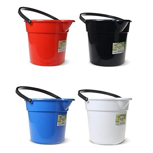 Buckets for Cleaning, Plastic Round Bucket, Floor Mopping Water Bucket, 2 Gallon Cleaning Bucket, Pail with Spout, Bath Bucket, Bucket for Bathroom, Bucket with Spout, Pails and Buckets 4 Colors Asst