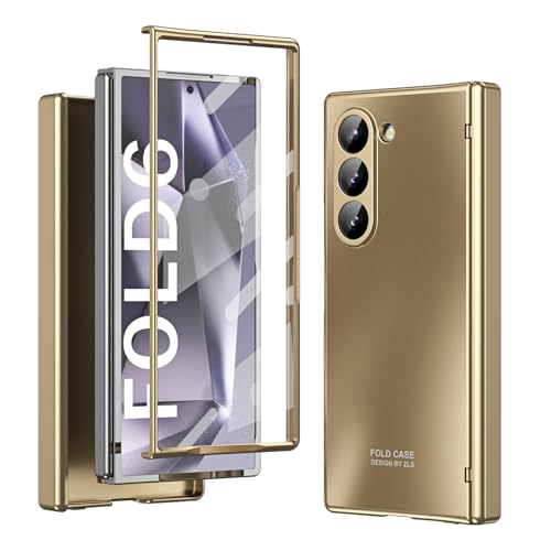YQODSZ Samsung Galaxy Z Fold 6 P[X qWیAFold6 XP[X XN[veN^[AɋbLPCI[CN[VuیJo[ Z Fold 6 S[h