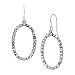 Silpada 'Oval Glitz' Beaded Open Drop Earrings with Swarovski Crystals in Sterling Silver