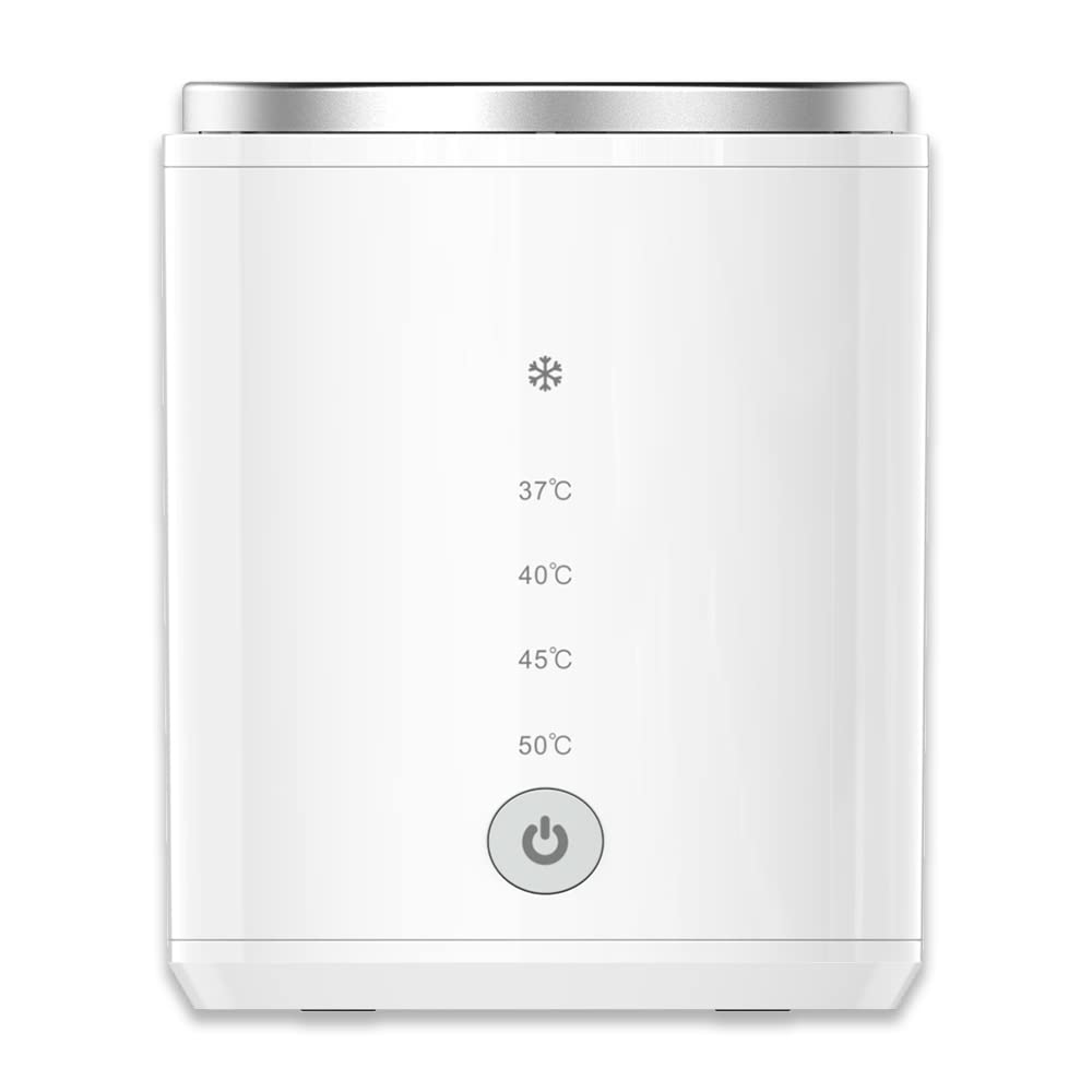 Scaldabiberon Portatile per Bambini Scaldalatte Senza Fili Sbrinamento e Riscaldamento Doppia modalità 4 Livelli di Temperatura Batteria Integrata per Viaggi Uso all'aperto
