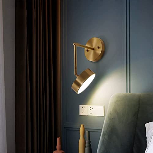 Lámpara de pared de cobre interior para iluminar el pasillo y el balcón 5