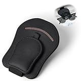 WUFANC Brillenhalter für Auto Sonnenblende, Magnetischer Leder Brillenhalter...