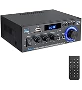 PROZOR Amplifier HiFi Digital Audio Amplifier Audio Power Stereo Amplifier AK-45 Receiver Bl...