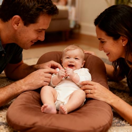 Image of Baby Lounger for Newborn 0-24 Months,Soft Infant Lounger & Play Mat & Diaper Changing Pad for Home,Travel & Floor Time,Newborn Babies Essentials Gifts(Coffee)