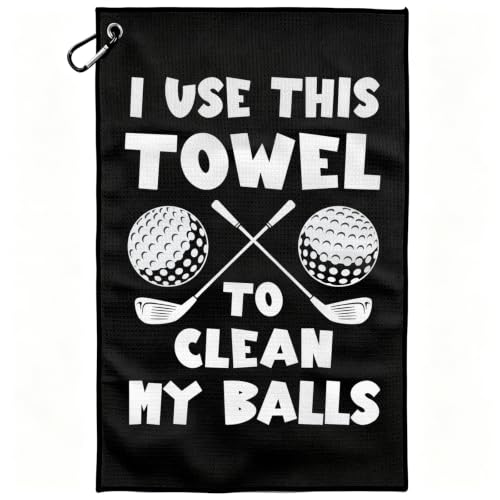 Gffeeoollallbb Funny Golf Towel with Carabiner Clip
