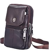 Sac à Bandoulière Homme En Cuir PU - Petit Sac Carré Crossbody, Sacoche Portable Pour Téléphone Et Voyage