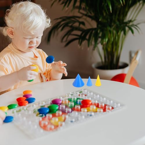 Tofficu Geometric Solids for Plastic Geometry Set Rectangular Prism Cube Cylinder Cone Sphere Enhances Spatial Skills and Develops Logical Thinking for Educational Institutions - Image 5