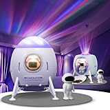 Lumoonosity Astronaut Projector - Aurora Borealis Light Projector for Moon Spacecraft Astronaut Decor - USB Powered Astronaut Space Northern Lights Projector - Space Projector for Bedroom, Game Room