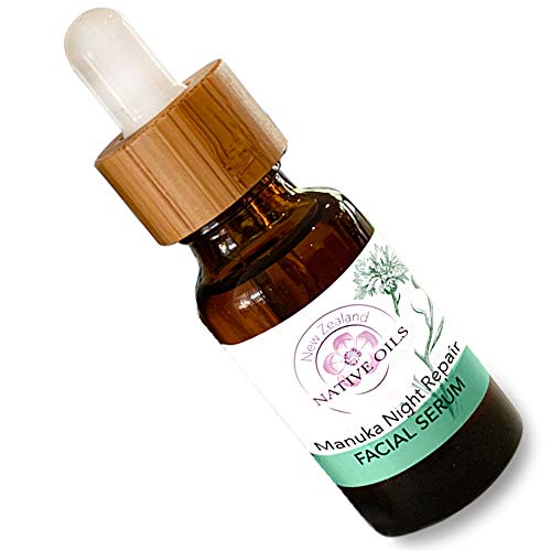 New Zealand Native Oils Manuka Night Serum Anti Wrinkle Serum Dry Skin, Mature Skin