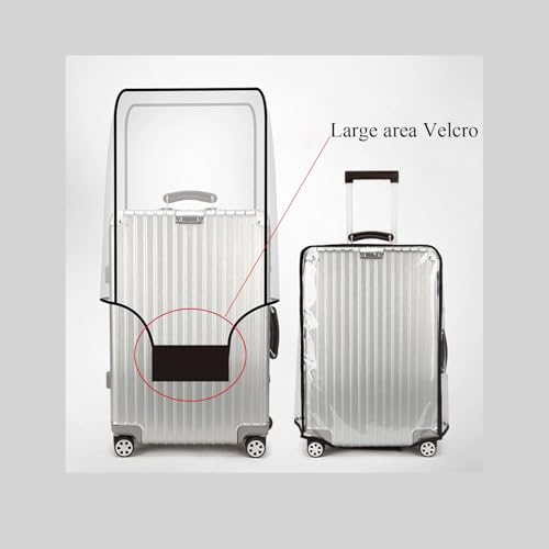 Luggage Cover 3 Pieces Clear PVC Suitcase Covers for Luggage Protector Fit with 20-24-28 inch3