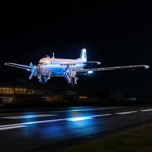 Kit de iluminación LED para Lego Icons Avión Douglas DC-3 11378 BRIKSMAX