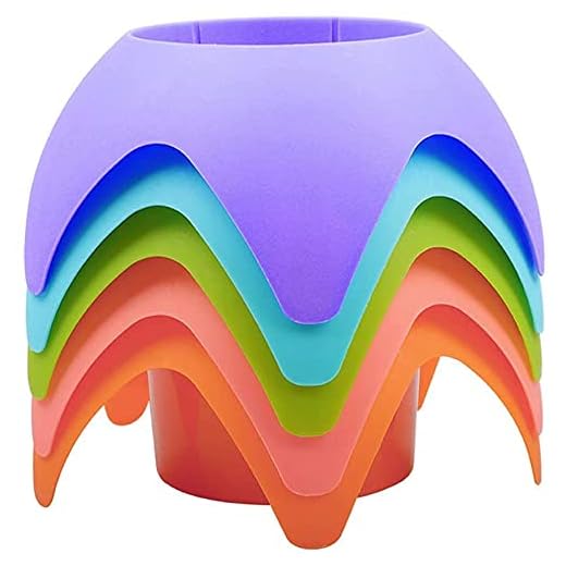 Beach Coasters , Beach Sand Coasters Drink Cup Holders, Beach Vacation Accessories, Multifunctional Beverage Holder (Multicolor, 5 Pack)