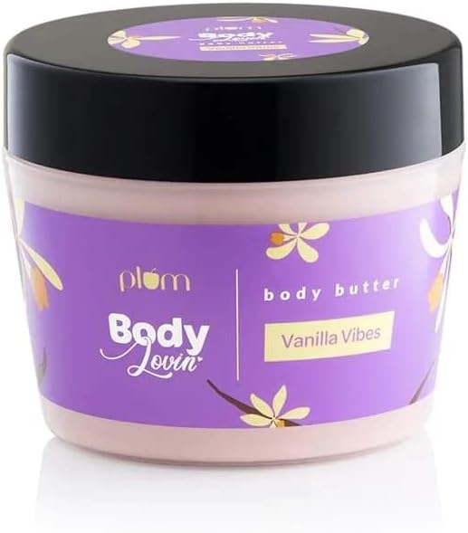 Plum BodyLovin' Vanilla Vibes Manteiga Corporal com Manteiga de Karité e Óleo de Girassol, 200 g