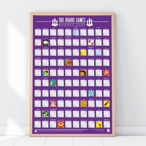 100 Board Games Bucket List Poster