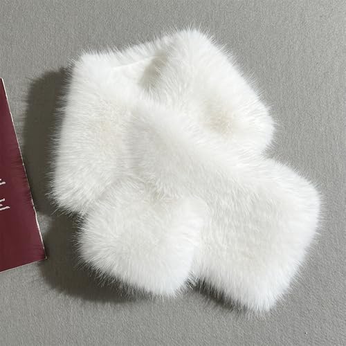 Faux Fox Fur Scarf Set - Soft Fluffy Headband & Arm Warmers(Faux Fur Cuff) - Winter Women's Accessories, 2-Piece/3-Piece2