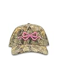 Simply Southern Womens Camo with Pink Bow Fashion Trucker Baseball Hat