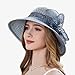 Women Derby Church Dress Hat Fashion Wide Brim Hats Wedding Tea Party Hats Elegant Stretchy Hat for Ladies
