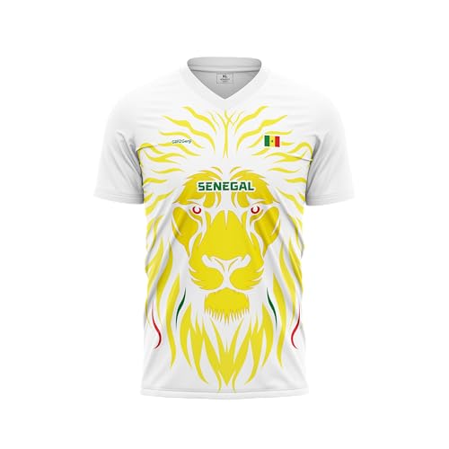 GenZGenji Senegal Football/Soccer Jersey | Supporters Edition 2026 (White) Medium