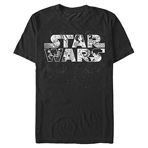 T-Shirt Star Wars Logo Anime pour homme vêtement coton col rond