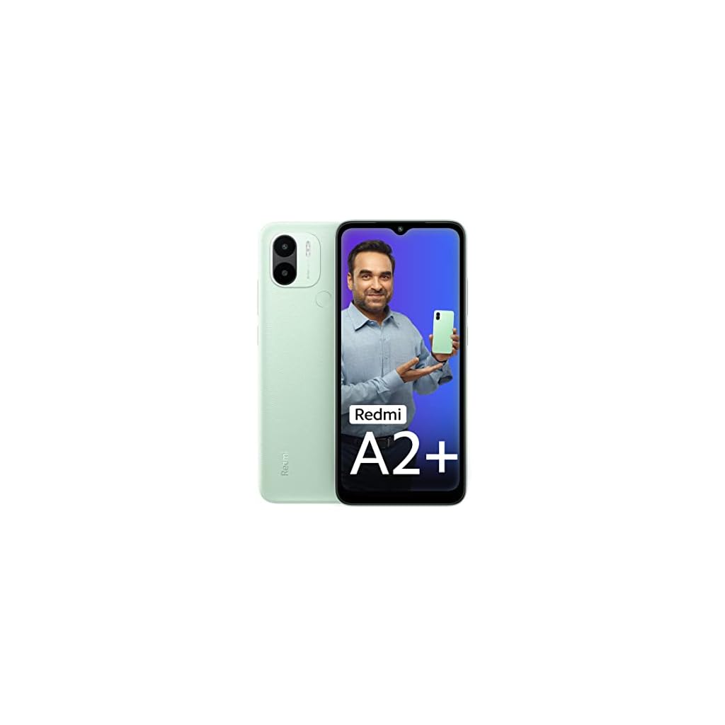 Redmi A2+ (Sea Green, 4GB RAM, 64GB Storage) | Upto 7GB RAM | Octa Core Processor | Fingerprint Scanner | 2 Years Warranty [Limited time Offer]