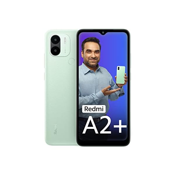 Redmi A2+ (Sea Green, 4GB RAM, 64GB Storage) | Upto 7GB RAM | Octa Core Processor | Fingerprint Scanner | 2 Years Warranty [Limited time Offer]