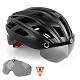 Herren Fahrradhelm KINGLEAD mit Licht und Visier