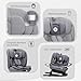 Lorelli Kindersitz drehbar 360 Grad i-Size 40-150cm mit Isofix, Mitwachsender Baby Autositz Capella, Gruppe 0+/1/2/3, 0-12 Jahre, 0-36 kg, Auto Babysitz ab Geburt, 5-Punkt-Gurt, Grau