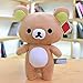 WWWL Jouet en Peluche Kawaii Rilakkuma Peluche Doll Couple Pendentif Cartoon Cute Teddy Brown Bear Soft Stuffed Toy for Girlfriend Gifts Decoration 28CM Brown