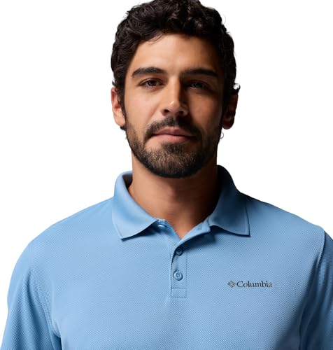 Columbia Men's Utilizer Short Sleeve Polo, Rainy Day, Small by Columbia - Used condition - Image 3