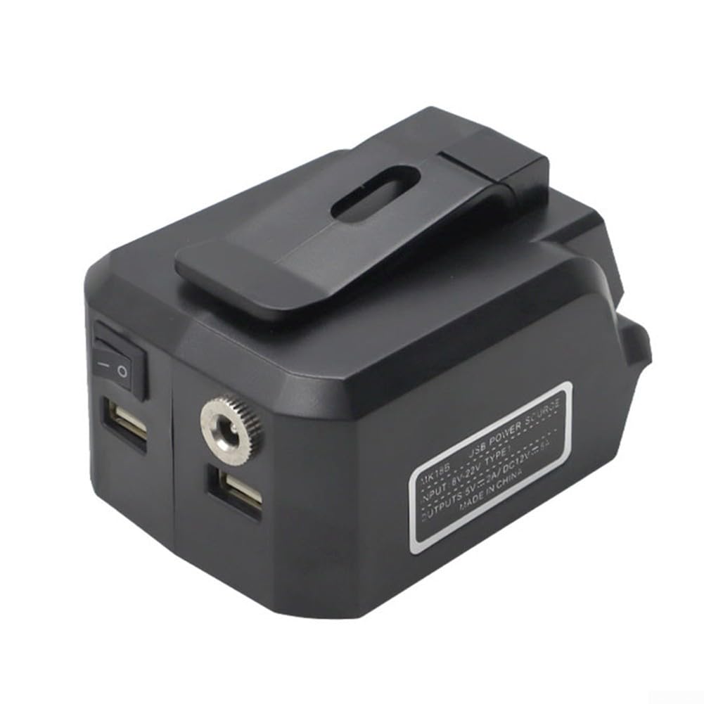 Adaptateur batterie Li-Ion 18V MK18B chargeur USB sortie 12V CC