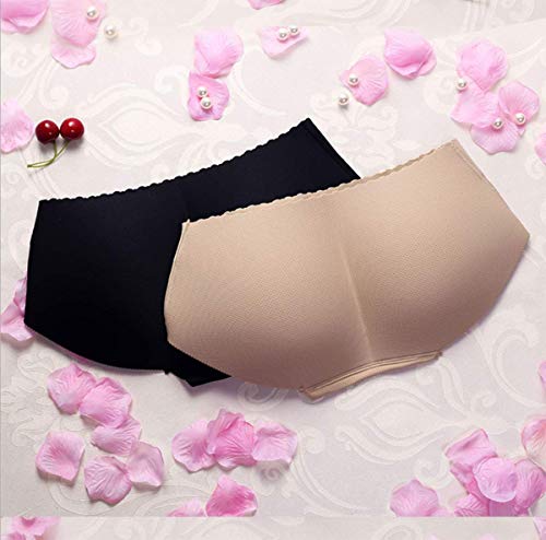 Xinshun Nm Padding Panties Push Up Panties Fake Seemless Padding Briefs Silicone Hip Padship Padded Pantie Butt Pads Beige S #TOP3