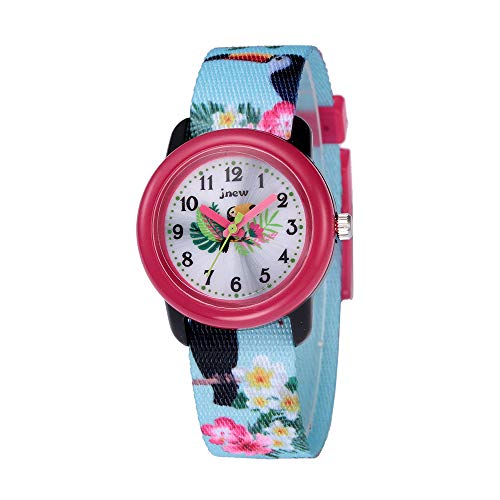 Toddler Girls Kids Children Watch,3D Cute Cartoon Breathable Fabric Band Japanese-Quartz Wristwatches Time Teacher Gifts Watches for Kids Girls Toddlers (Toucan)