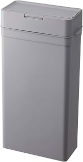 Like-It LBD-02 Slim Odor-Free Trash Bin - 6.6 Gal Gray Kitchen Can with Leak-Proof Seal, Stylish Narrow Design for Countertop or Tight Spaces