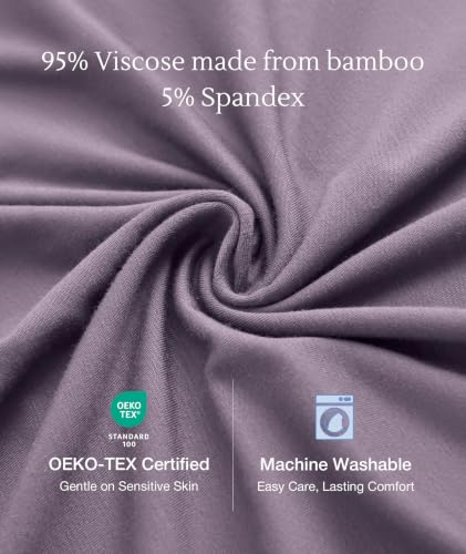 Image of GYS Cooling Bamboo Viscose Nightgowns for Women, Lightweight Sleeveless V Neck Sleep Shirt for Hot Sleepers, Soft Night dress