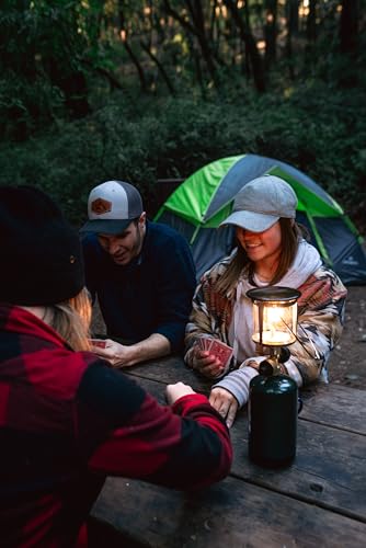 Image of Stansport Propane Mantel Lantern - Outdoor Light with Adjustable Brightness, Carry Handle, Ventilated Hood, High-Output, Portable, for Emergency, Backpacking, Camping - Mantels Included