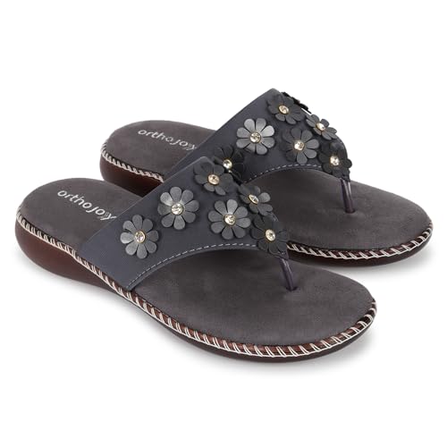 Image of ORTHO JOY doctor Fancy Footwear for women || Orthopedic Women's Fancy Slipper /Sandal For Women