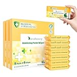 Dorahoney Mini Antibacterial Wet Wipes Travel Size, Pocket Hand Wipes, Alcohol Free, Hypoallergenic for Adults & Kids, Travel Essentials Small Pack Multipurpose Cleaning Wipes 24 Pack(144 Wipes Total)