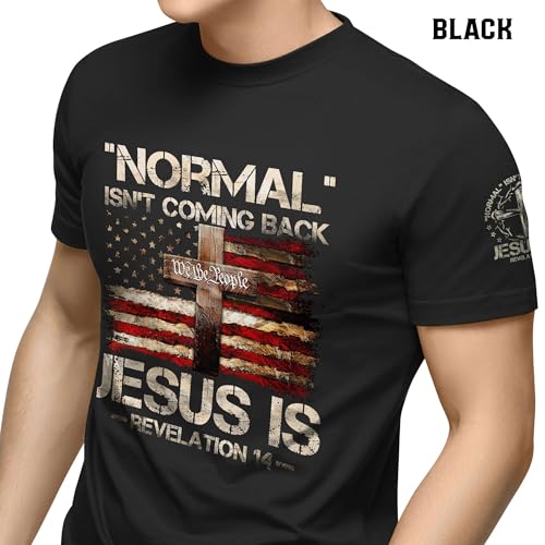 Normal Isn't Coming Back Jesus is Shirt, Christian Shirts for Men, Men Jesus Shirts, Bible Shirts for Men 14
