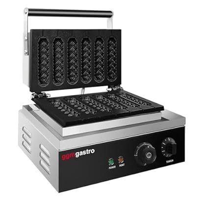 GGM Gastro | WEJ6 | Waffeleisen/Corn Dog Maker - Einzeln - Manuell - 1,55 kW - Form: Waffel am Stiel – Bild 3