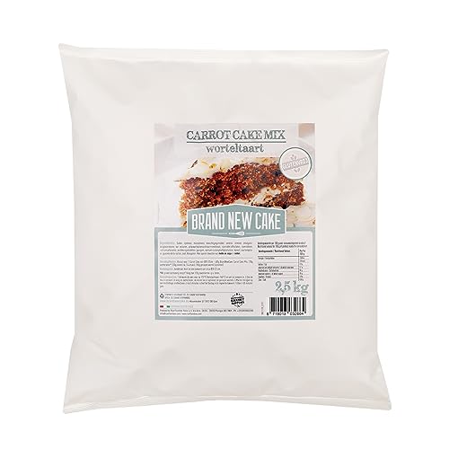 BrandNewCake® Mezcla para Pastel de Zanahoria 2,5kg - Sin Gluten y Fácil de Preparar
