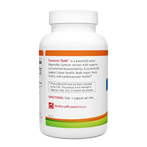 Wellness Resources Turmeric Gold Caps with TurmiPure