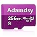 Produktbild Adamdsy Micro SD Karte 256GB, microSDXC 256GB Speicherkarte + SD-Adapter für Kameras, Tablets und Android Smartphones(D158-G5S) (256 GB)