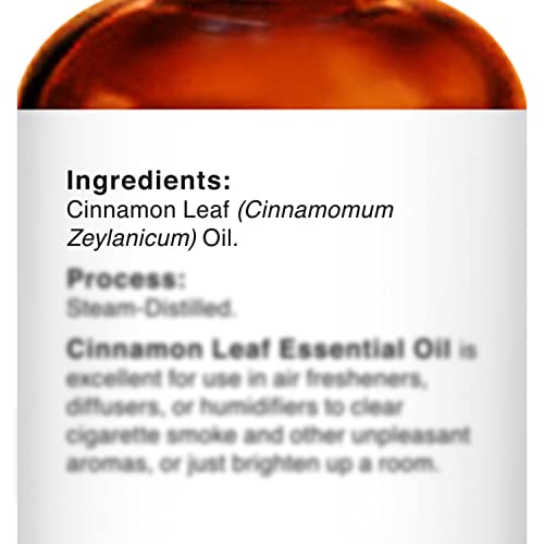 Majestic Pure Cinnamon Leaf Essential Oil, Therapeutic Grade, Pure And Natural, For Aromatherapy, Massage, Topical & Household Uses, 1 Fl Oz #TOP6