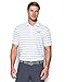 Under Armour Men's coldblack Swing Plane Stripe Polo, White/Academy, Large