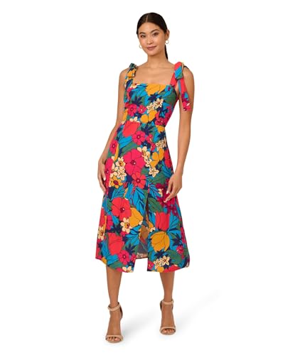 Image of Adrianna Papell Printed Midi Dress