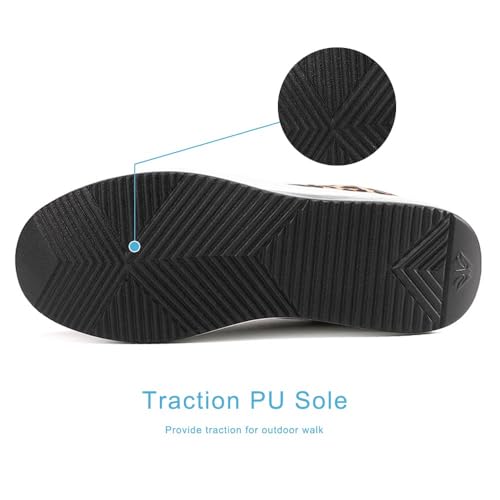 Image of RUIDENG Platform Sneakers for Women Walking All Day | Slip Resistant Work Shoes for Women Comfortable | 2 Inch Thick Wedge Rocker Bottom